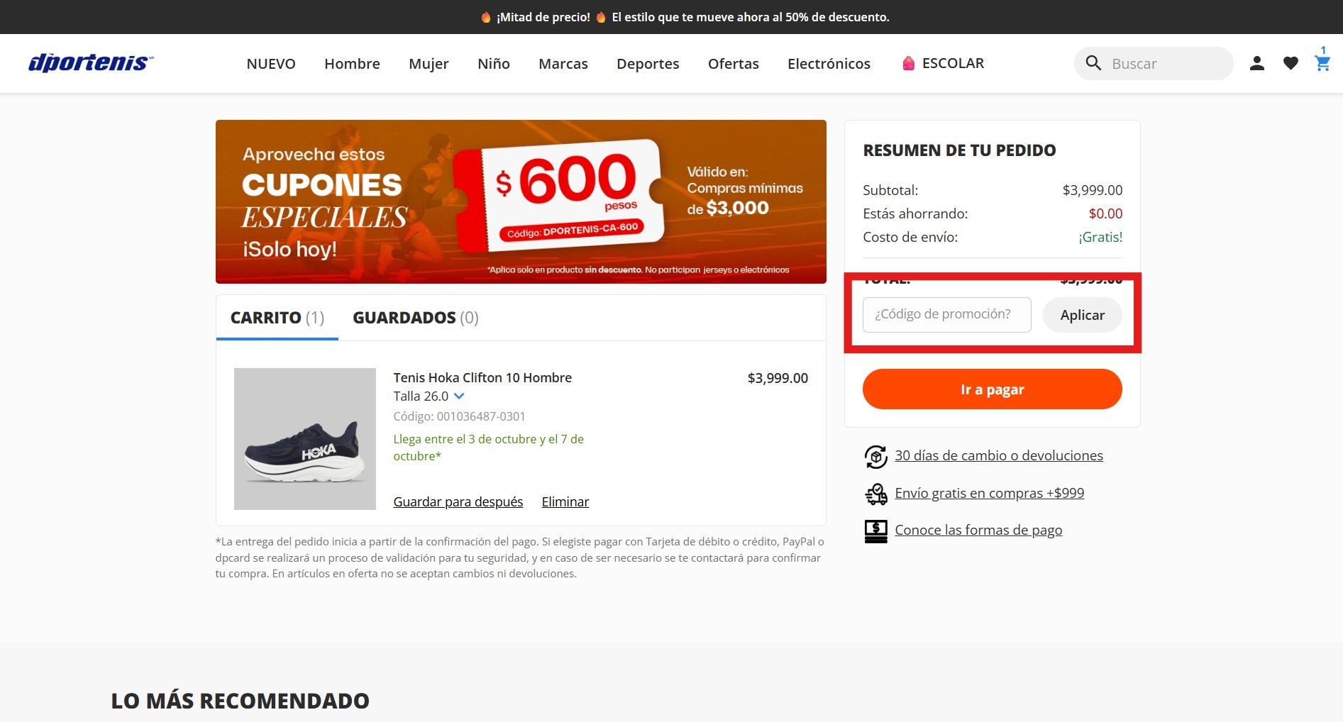 Descuento Cupónes dportenis